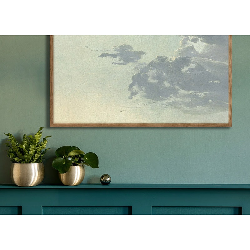 北欧ポスター（フレーム付）／デンマーク Dybdahl 雲 IV50×70cm