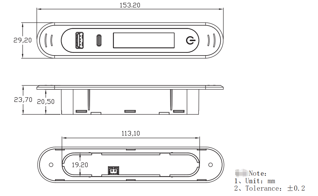 �ǥ塼����USB�ݡ��ȡʥ饤���դ��ˡ�WF-CH15029-AC-12V