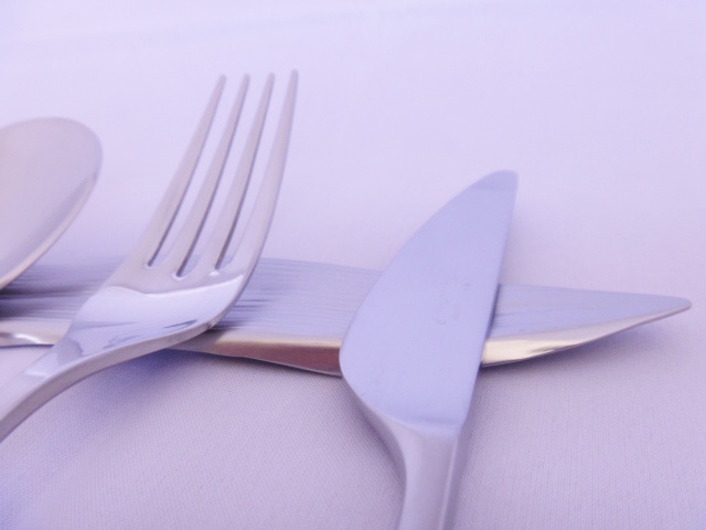 BIRKSシルバーカトラリー6客 純銀とマザー・オブ・パールのナイフ＆フォーク 6セット12ピース