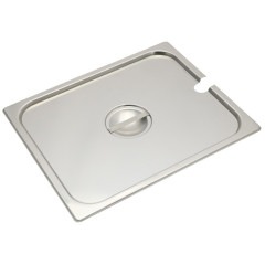 18-8 スーパーデラックスパン 1/2サイズ用カバー レードル穴付 SK-1520CN