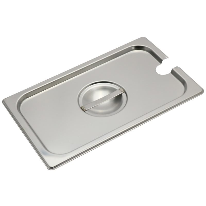 18-8 スーパーデラックスパン 1/4サイズ用カバー レードル穴付 SK-1440CN
