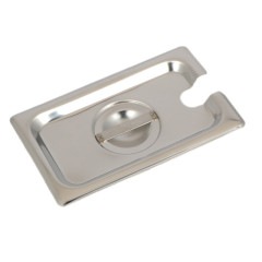 18-8 ホテルパン 1/9サイズ用カバー レードル穴付 SH-1100N | SUGICO