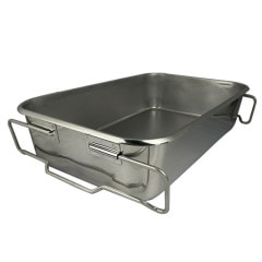 2台まとめ買い キジバット 18-8 給食バット 運搬型 積み重ねハンドル 深さ300mm SH-6038-12