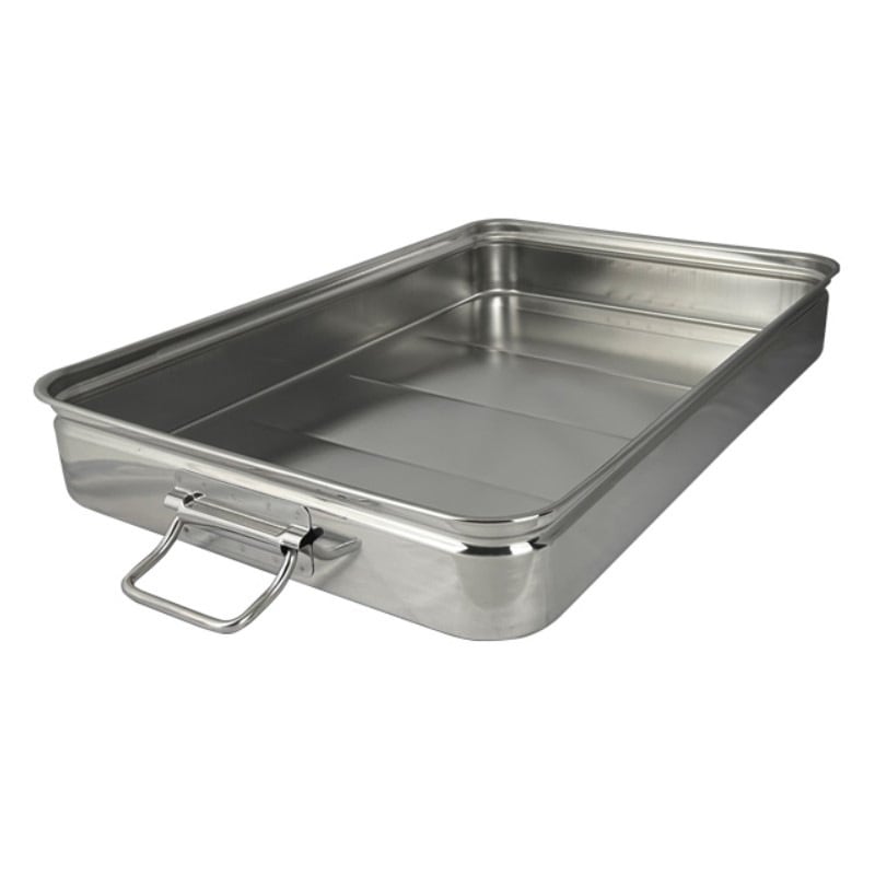 18-8 番重バット(丸棒取手付) 特大 浅型9cm SH-6644-09H | SUGICO