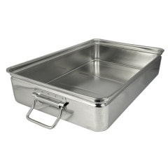 18-8 番重バット(丸棒取手付) 大 深型11cm SH-5537-11H | SUGICO
