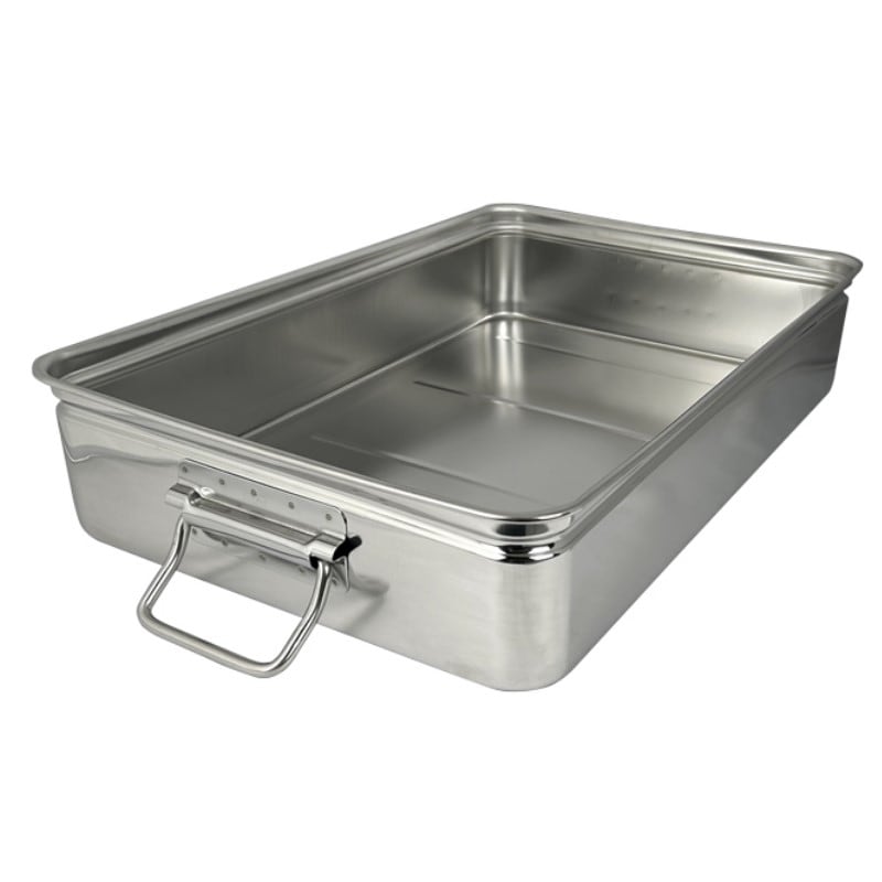 18-8 番重バット(丸棒取手付) 大 深型11cm SH-5537-11H | SUGICO