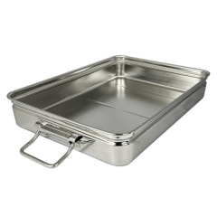 18-8 番重バット(丸棒取手付) 中 浅型8cm SH-4735-08H | SUGICO