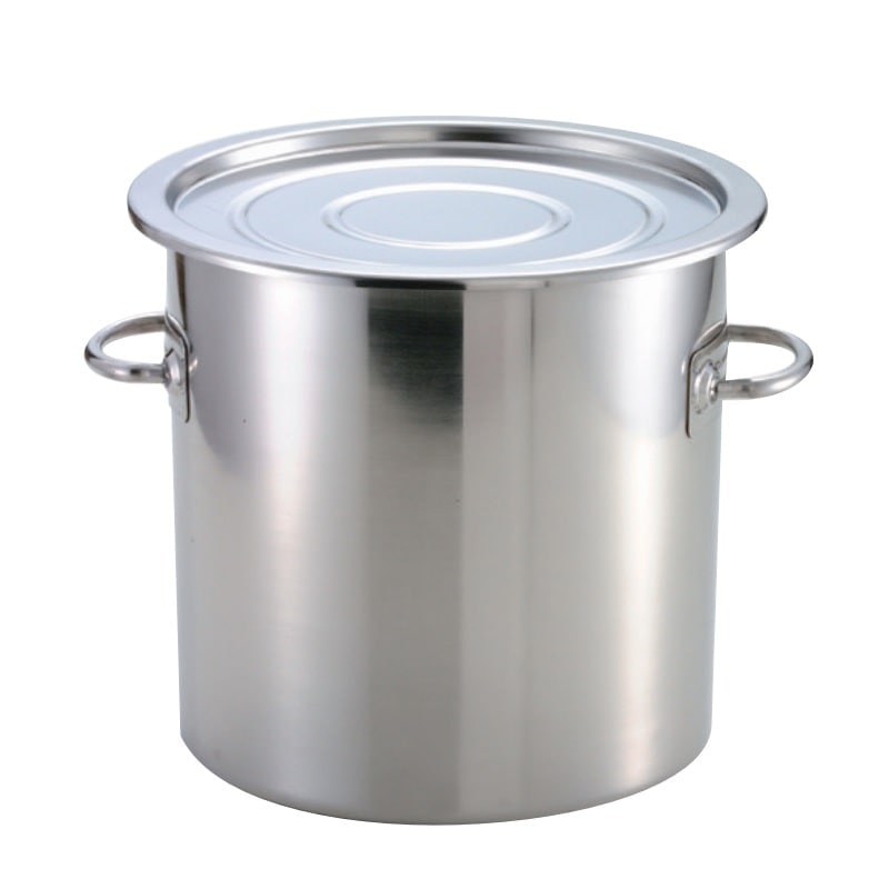 【HACCP】【NSF】18-8 テーパー型食品コンテナ 蓋付 容量約12L SH-6727