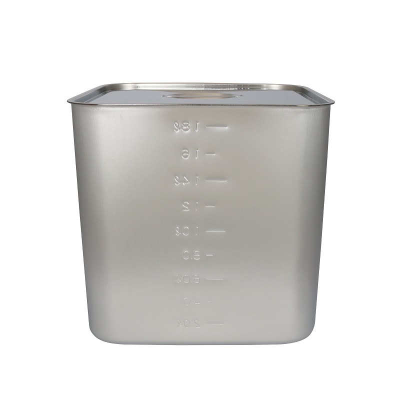 18-8深型角キッチンポット 手付 33cm AKK06033 Sampo 三宝産業 １８−８深型角キッチンポット／（手付） ３３cm 三宝