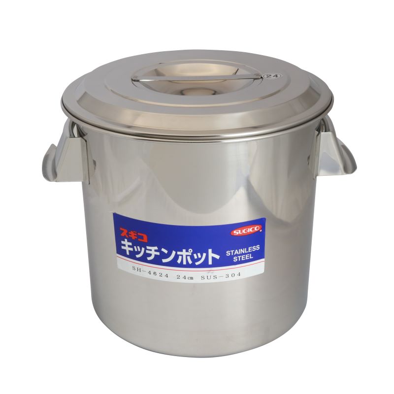 18-8 深型キッチンポット 目盛・手付 11.0L SH-4624 | SUGICO ORIGINAL