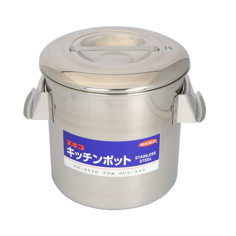 丸型キッチンポット 12cm ステンレス 6個セット 三宝産業 UK 18-8 ステンレス丸・深型キッチンポット 目盛付 33cm