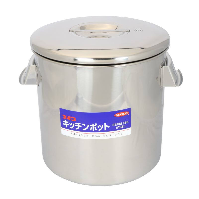18-8 内蓋式深型キッチンポット 目盛・手付 36.0L SH-4636D | SUGICO