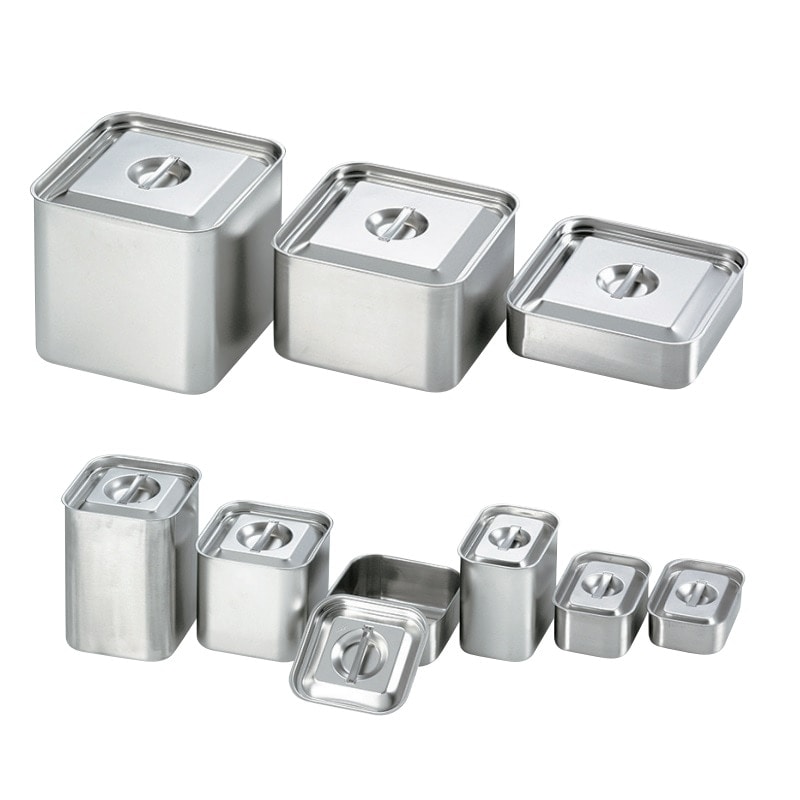 【取寄品】【HACCP】【NSF】18-8 角型ベインマリーポット蓋付 容量4L SH-3030NH