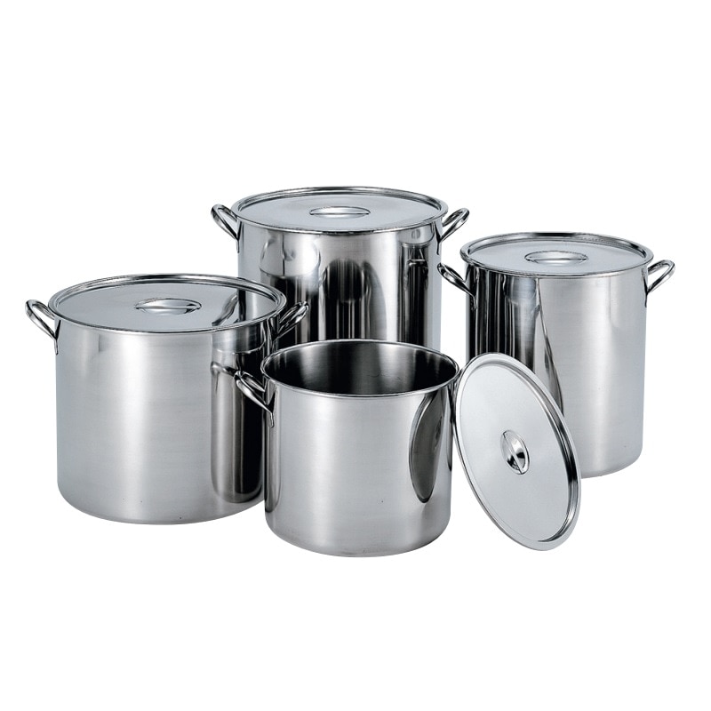 HACCP】【NSF】18-8 ストックポット(寸胴鍋) 蓋付 33L SH-2025-33