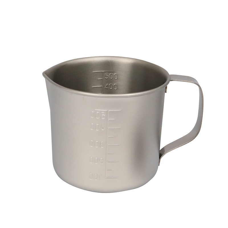 チタン 計量カップ(ビーカー) 口付 約500cc TN-634H | SUGICO ORIGINAL