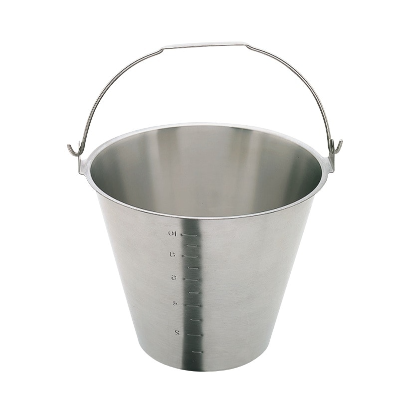HACCP】18-8 目盛付バケツ 平取手 約15L SH-6549-15NBM | SUGICO