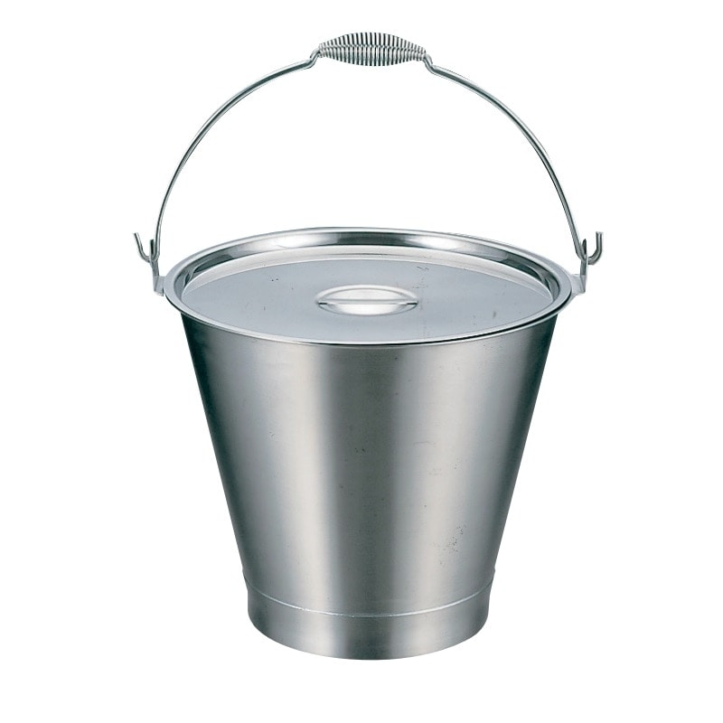 18-8 バケツ(ベース付) バネ取手 約20L SH-549-20WBH