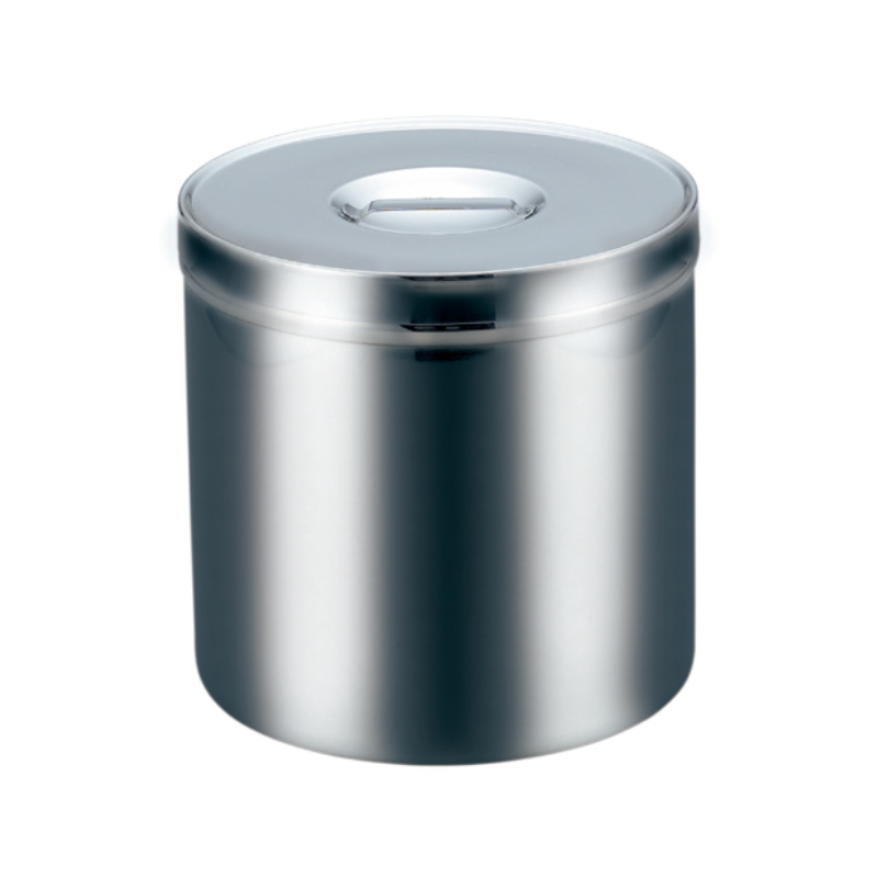 【取寄品】18-8 キャニスター (保存容器) 約4.3L φ181×H181mm SH-515