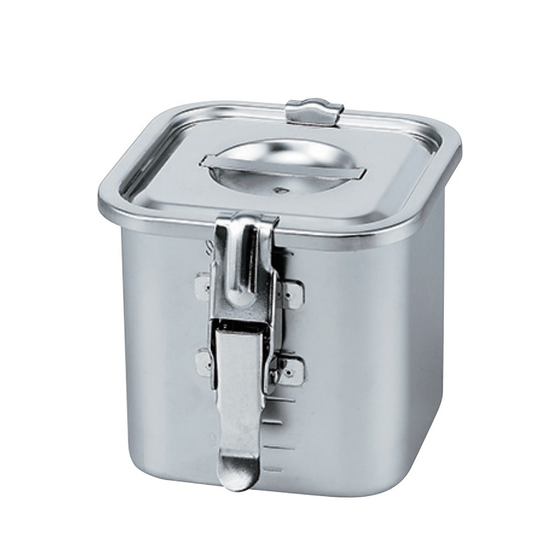 18-8 角キッチンポット パッキン・フック・目盛付 約5.0L SH-4217D-PF