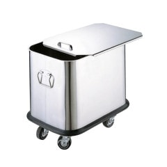 18-8 フラワービン(粉入れ) 排水栓･取手付 収納容量20kg袋×2 412×570×H500mm TO-500S