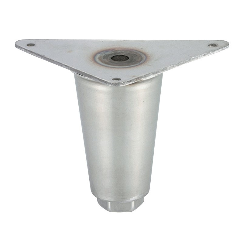 アジャスト脚 三角プレート 平付けタイプ M20×P2.5 最短90mm 最長125mm