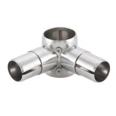 丸パイプ用二方継手 Φ32×板厚1.0mm用 TO-126NS | 業務用厨房部品