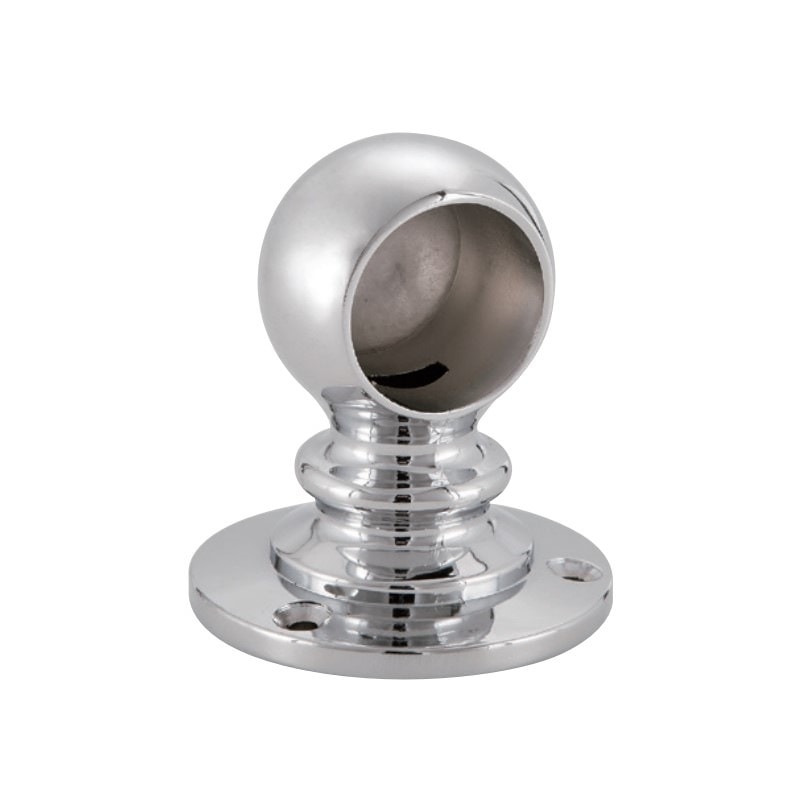 パイプブラケット 止穴 クロームメッキ Φ32mm用 TO-201A-K32