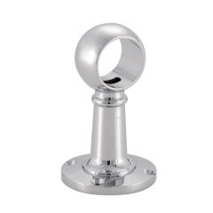 首長パイプブラケット 通穴 クロームメッキ Φ16mm用 TO-201AL-T16