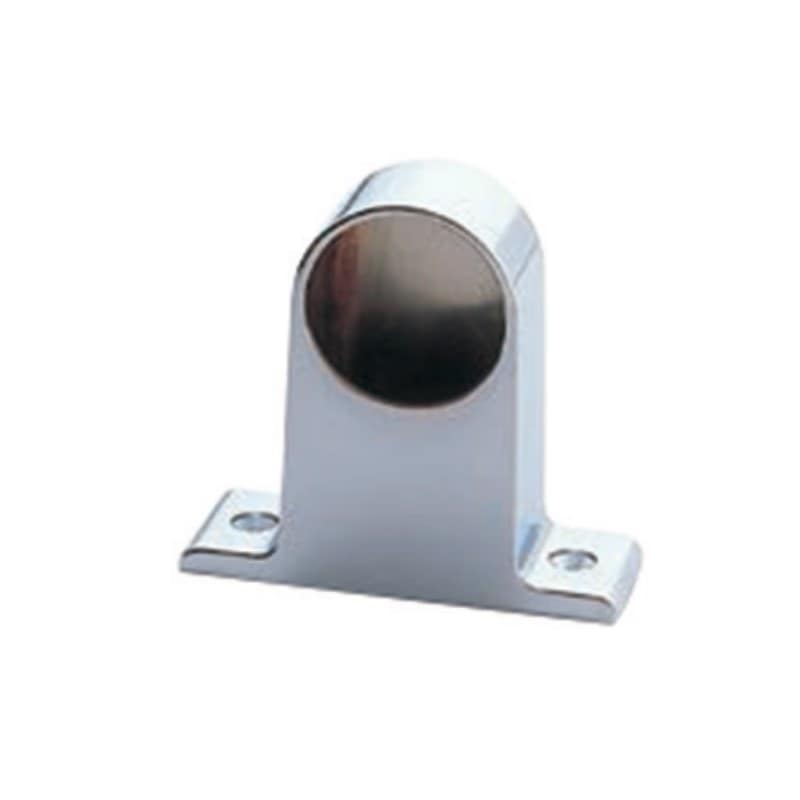 T型パイプブラケット 止穴 クロームメッキ Φ32mm用 TO-201K-M32