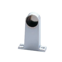 首長T型パイプブラケット 止穴 クロームメッキ Φ25mm用 TO-201K-L25