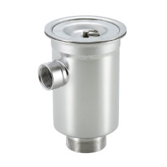 小型排水トラップ ナット付 ステンレス製 G2ネジ TO-315 | キッチン用