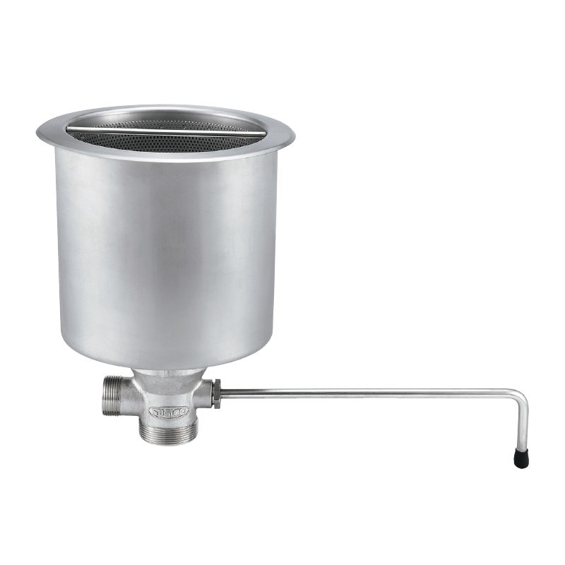 キッチン用排水部品,金属製トラップ,大型排水口(ハンドルコック付