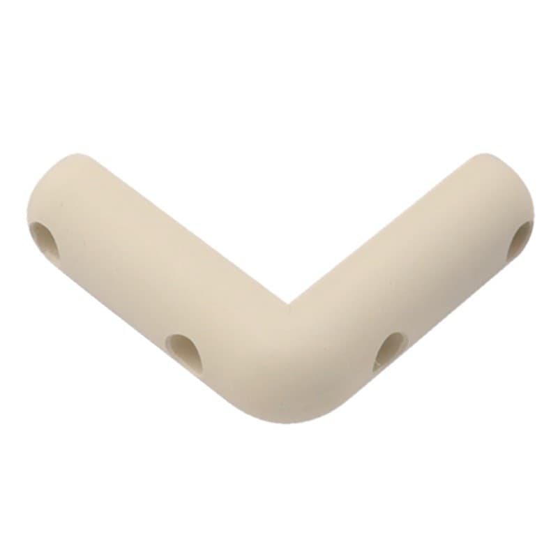 L型コーナーゴム 甲丸型 白 TO-203NW