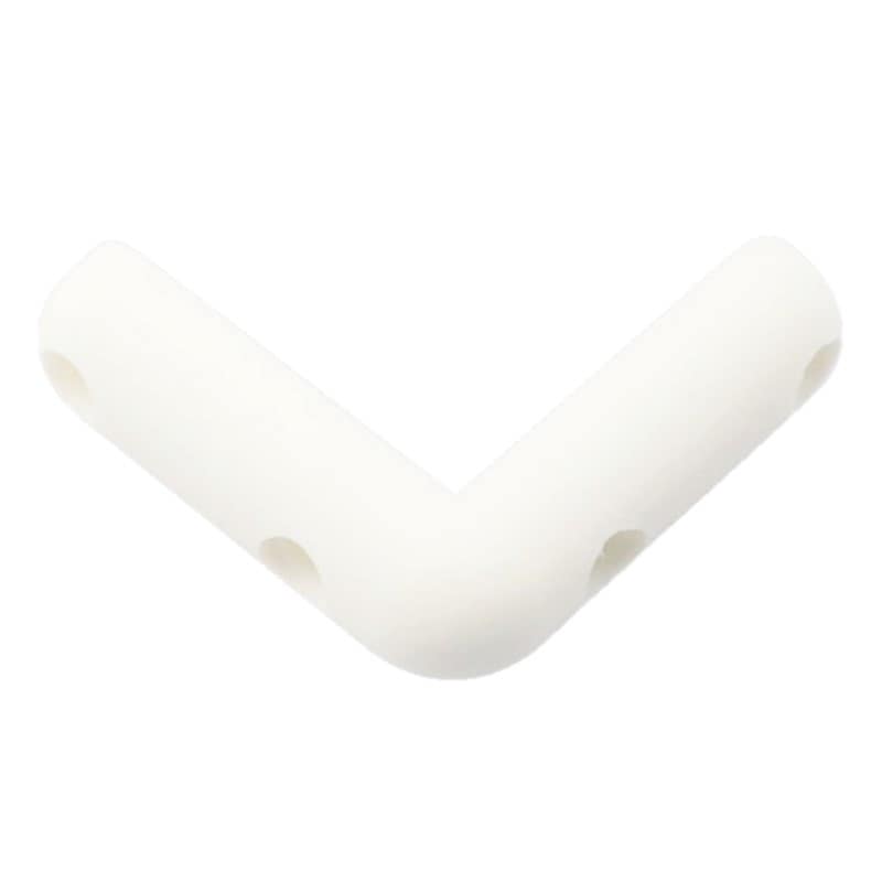L型コーナーゴム 甲丸型 白 TO-203NWC