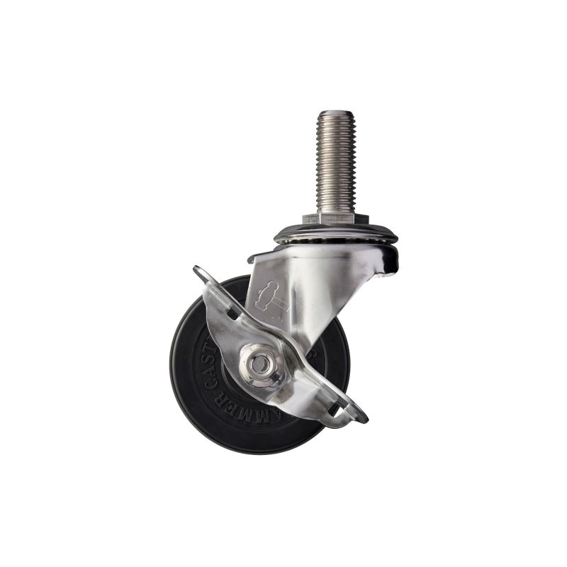 取寄品】ハンマーキャスター ネジ込み式キャスター(ストッパー付) M16