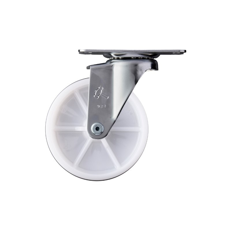 ハンマーキャスター 自在型平付式 ステンレス ナイロン車輪(径75) TO