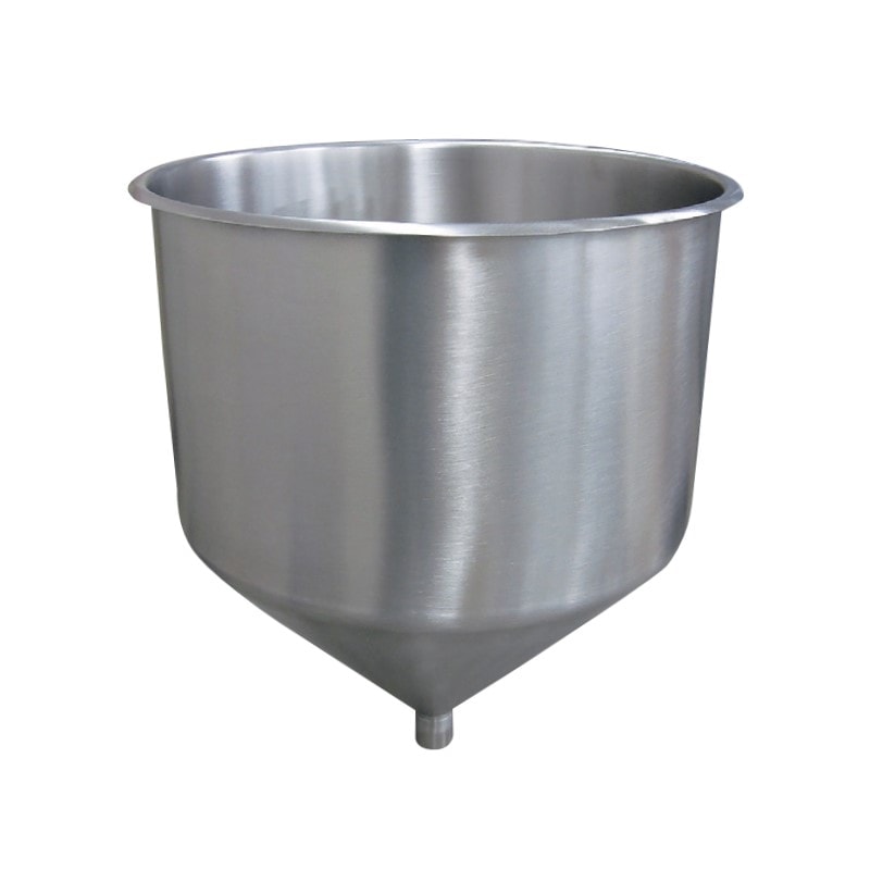 【受注生産品】18-8 ホッパー 半カールフランジ 容量約59L RWOS-48F