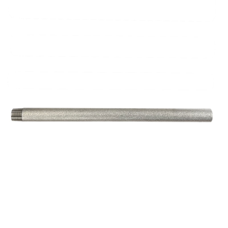 バーナー用ネジ付混合管(白ガス管) 1/2インチ 15A×320mm TO-817S