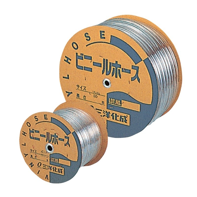 【取寄品】透明ホースドラム巻 クリアー