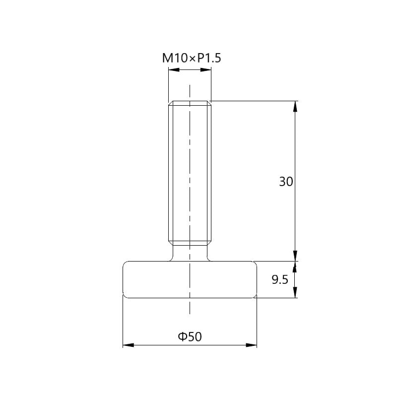 ステンレスアジャスター M12×P1.75 全長39.5mm TO-249-4 | 業務用厨房