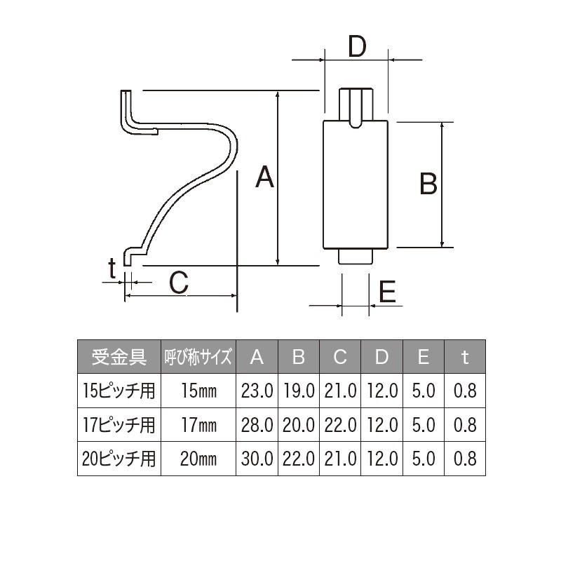 棚受金具 TO-189H-15【TO-189L-15用】 | 業務用厨房部品,内装部品,棚柱