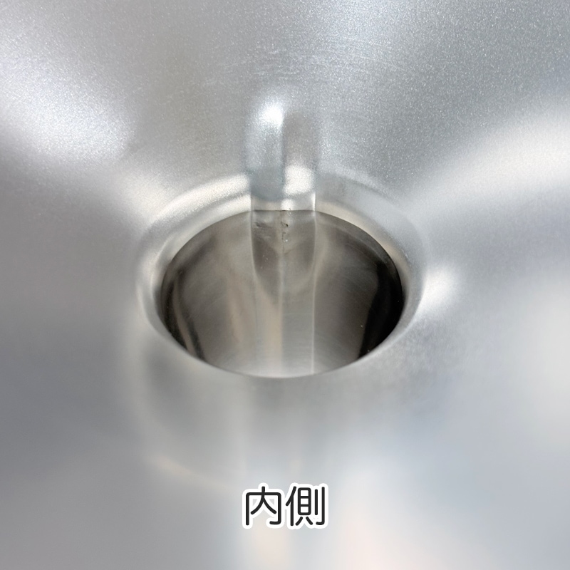HACCP】18-8 フラットフランジロート ウェットブラスト加工 12cm WF-12