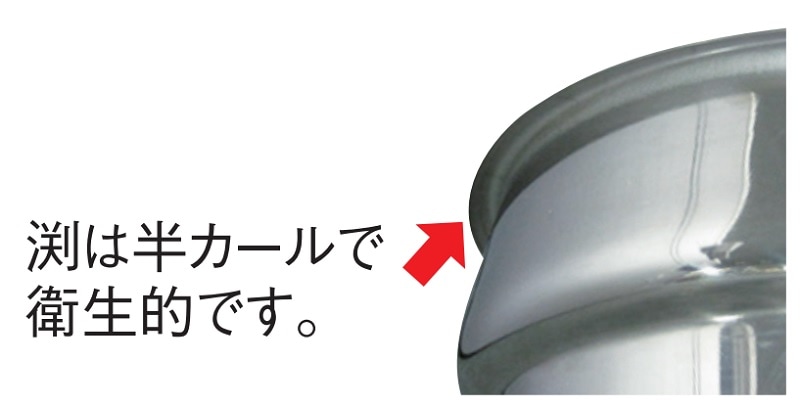 HACCP】【NSF】18-8 インセットポット 容量2L SH-1012 | フード