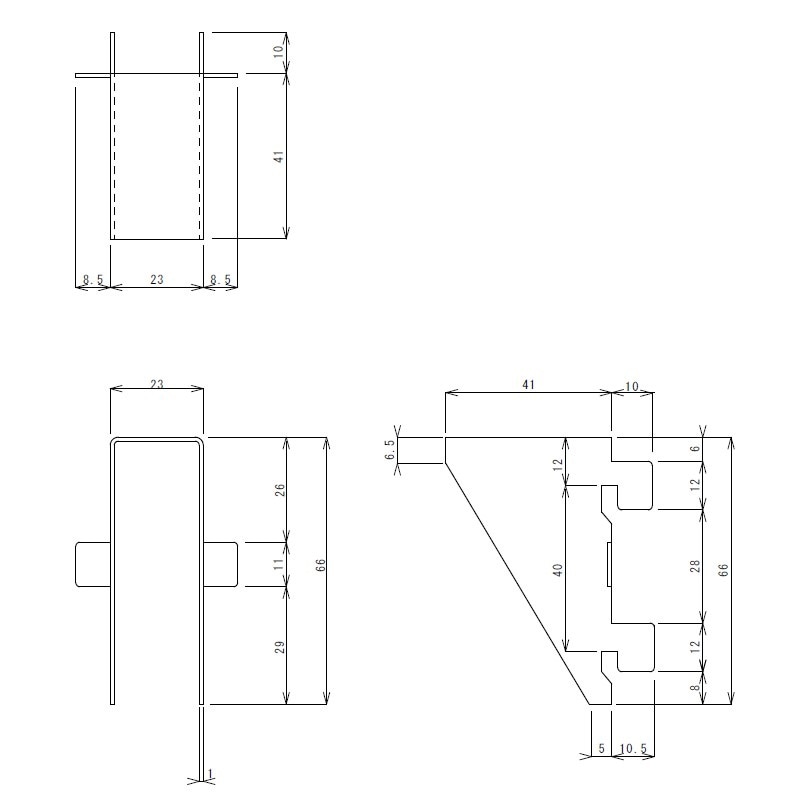 棚受金具 TO-85H【TO-85用】 | 業務用厨房部品,内装部品,棚柱・棚受