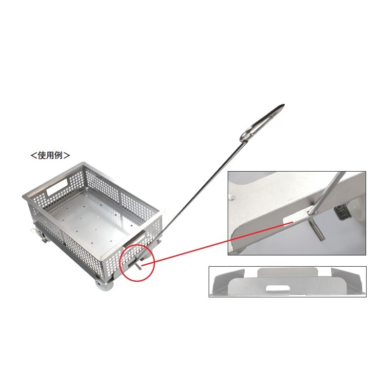 軽量ステンレスコンテナ用ドーリー STD510PL