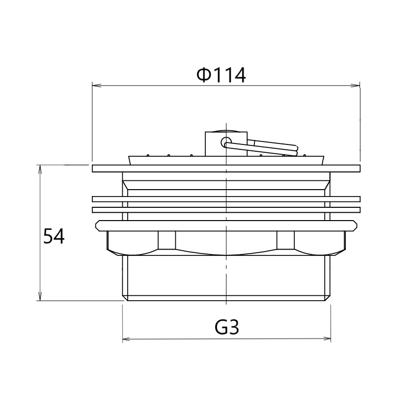 ゴム栓付共栓 真鍮製 G3ネジ TO-1027/75A | キッチン用排水部品 | SHOP