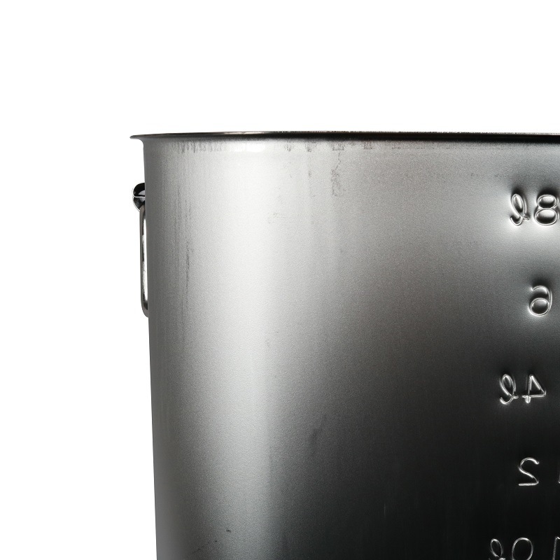 角　深型キッチンポット　8点セット蓋付き HACCP】18-8 深型角キッチンポット 目盛・手付 27.0L SH-4230D