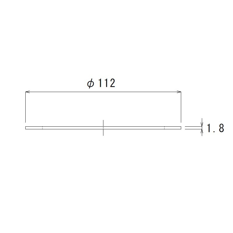 メール便】【取寄品】トラップ用ゴムパッキン 厚み1.8mm TO-198H-GPK