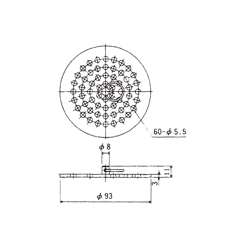 【メール便】目皿 ステンレス製 TO-160S