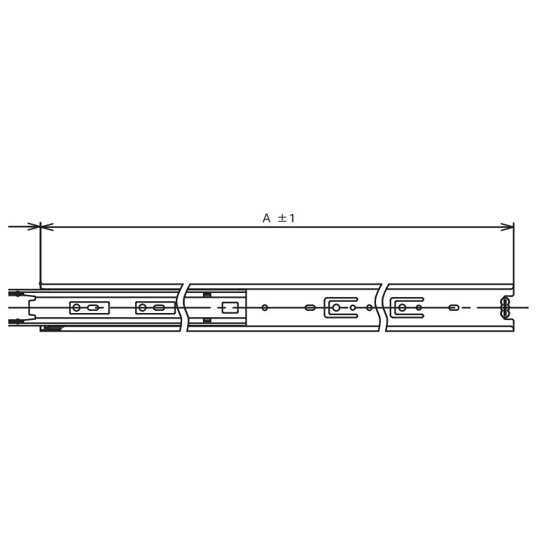 3段引スライドレール 4518型 左右1セット 550mm TO-4518-55 | 業務用